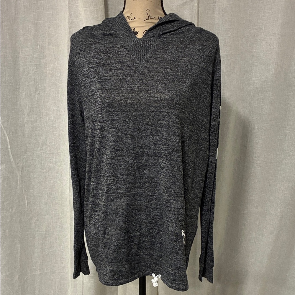 Elegant Charcoal V-Neck Women's Sweater